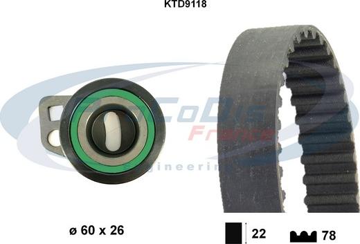 Procodis France KTD9118 - Kit cinghie dentate autozon.pro