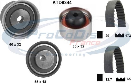 Procodis France KTD9344 - Kit cinghie dentate autozon.pro