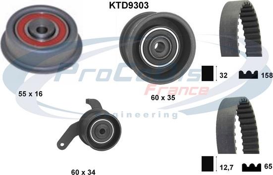 Procodis France KTD9303 - Kit cinghie dentate autozon.pro