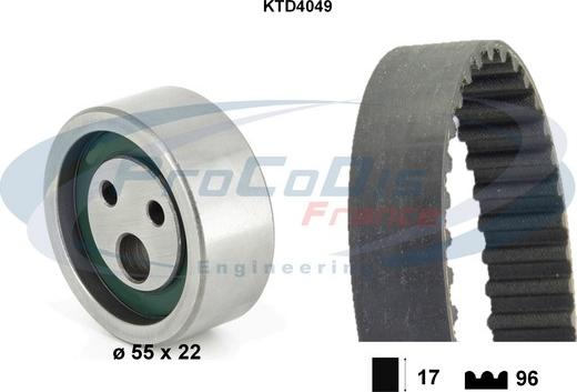 Procodis France KTD4049 - Kit cinghie dentate autozon.pro