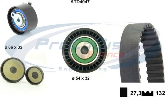 Procodis France KTD4047 - Kit cinghie dentate autozon.pro