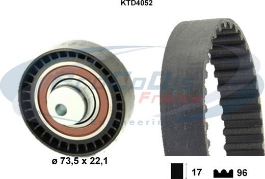 Procodis France KTD4052 - Kit cinghie dentate autozon.pro