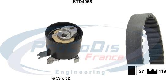 Procodis France KTD4065 - Kit cinghie dentate autozon.pro