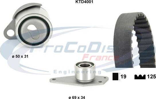 Procodis France KTD4001 - Kit cinghie dentate autozon.pro