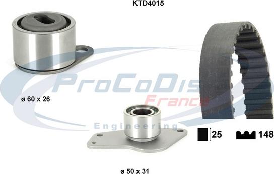 Procodis France KTD4015 - Kit cinghie dentate autozon.pro