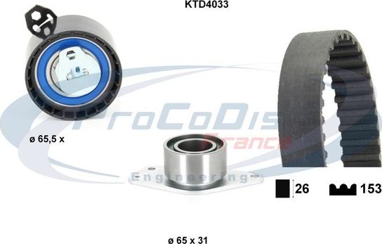 Procodis France KTD4033 - Kit cinghie dentate autozon.pro