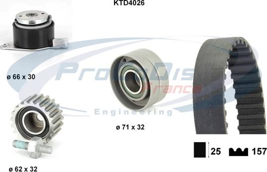 Procodis France KTD4026 - Kit cinghie dentate autozon.pro