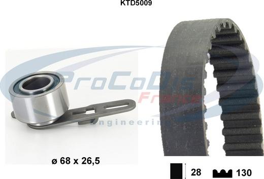 Procodis France KTD5009 - Kit cinghie dentate autozon.pro