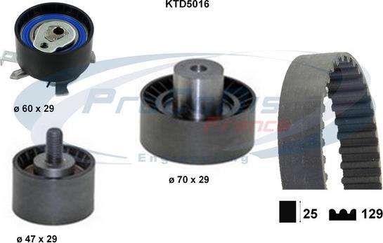 Procodis France KTD5016 - Kit cinghie dentate autozon.pro