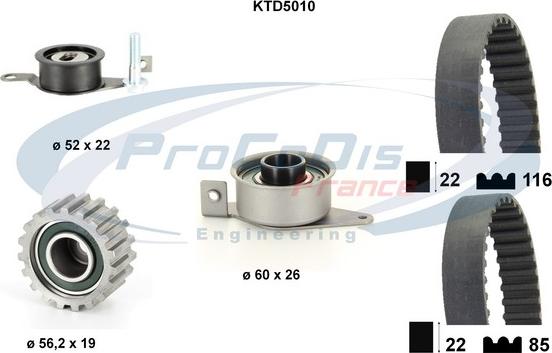 Procodis France KTD5010 - Kit cinghie dentate autozon.pro