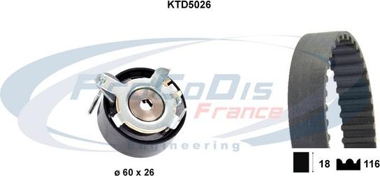 Procodis France KTD5026 - Kit cinghie dentate autozon.pro