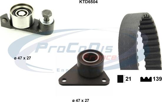 Procodis France KTD6504 - Kit cinghie dentate autozon.pro