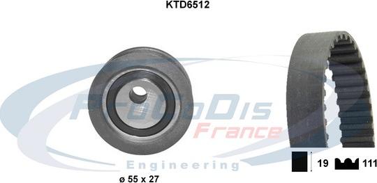 Procodis France KTD6512 - Kit cinghie dentate autozon.pro