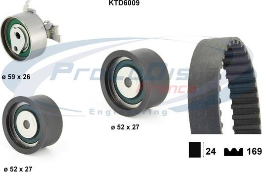 Procodis France KTD6009 - Kit cinghie dentate autozon.pro