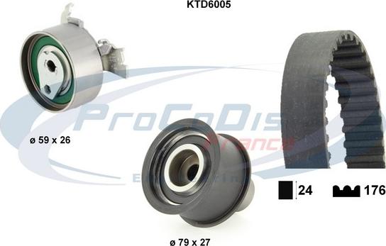 Procodis France KTD6005 - Kit cinghie dentate autozon.pro