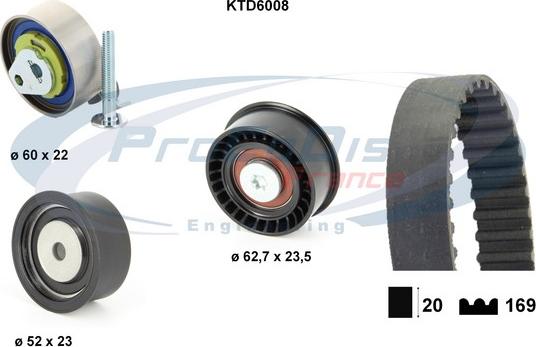 Procodis France KTD6008 - Kit cinghie dentate autozon.pro