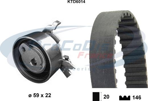 Procodis France KTD6014 - Kit cinghie dentate autozon.pro