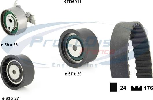 Procodis France KTD6011 - Kit cinghie dentate autozon.pro