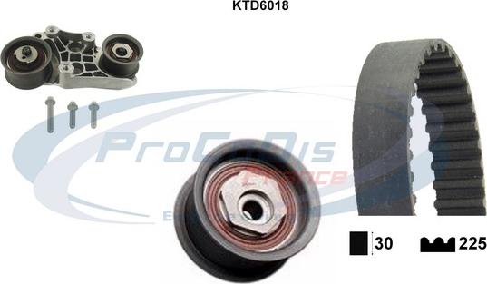 Procodis France KTD6018 - Kit cinghie dentate autozon.pro