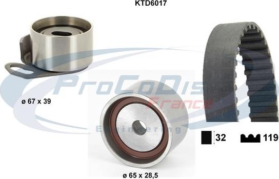 Procodis France KTD6017 - Kit cinghie dentate autozon.pro