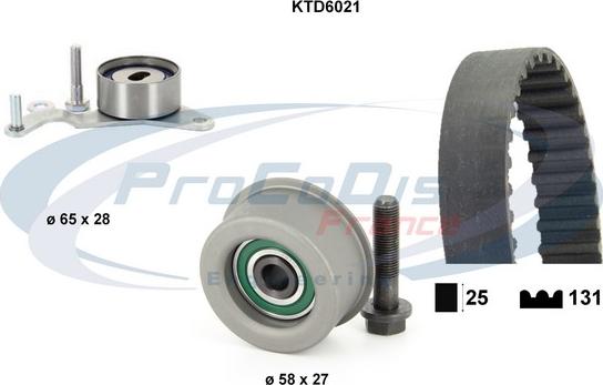 Procodis France KTD6021 - Kit cinghie dentate autozon.pro