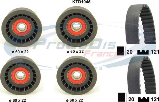 Procodis France KTD1045 - Kit cinghie dentate autozon.pro