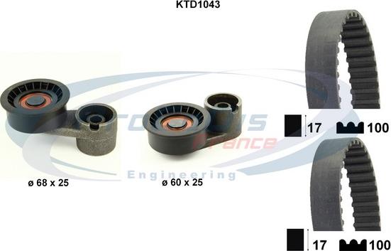 Procodis France KTD1043 - Kit cinghie dentate autozon.pro