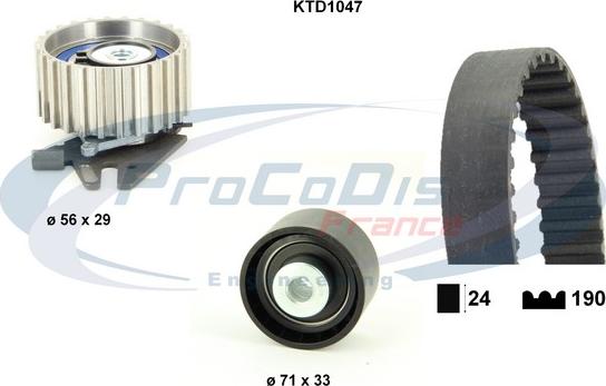 Procodis France KTD1047 - Kit cinghie dentate autozon.pro