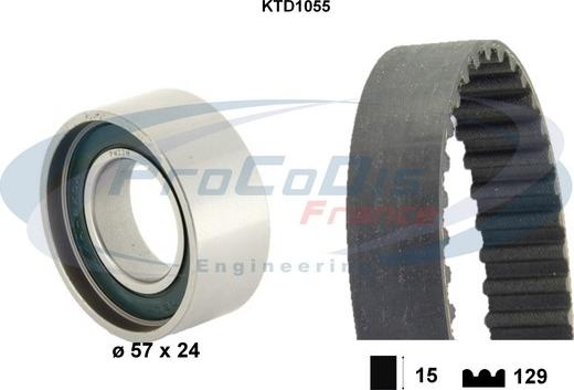 Procodis France KTD1055 - Kit cinghie dentate autozon.pro