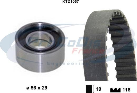 Procodis France KTD1057 - Kit cinghie dentate autozon.pro