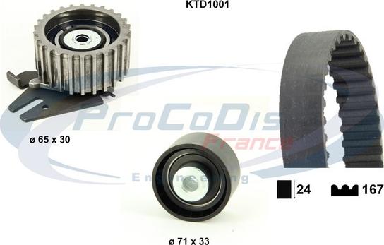 Procodis France KTD1001 - Kit cinghie dentate autozon.pro