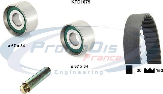 Procodis France KTD1079 - Kit cinghie dentate autozon.pro