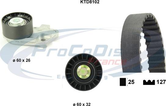 Procodis France KTD8102 - Kit cinghie dentate autozon.pro