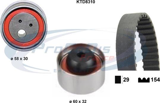 Procodis France KTD8310 - Kit cinghie dentate autozon.pro