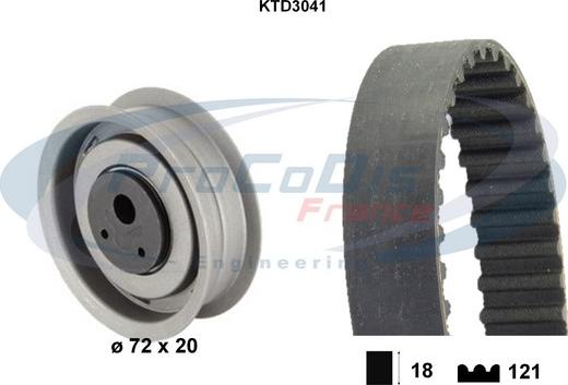 Procodis France KTD3041 - Kit cinghie dentate autozon.pro