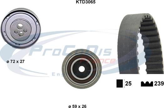 Procodis France KTD3065 - Kit cinghie dentate autozon.pro