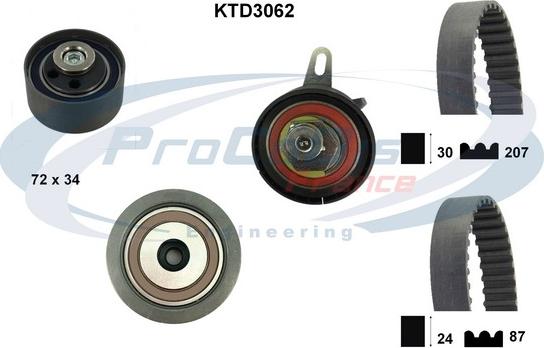 Procodis France KTD3062 - Kit cinghie dentate autozon.pro