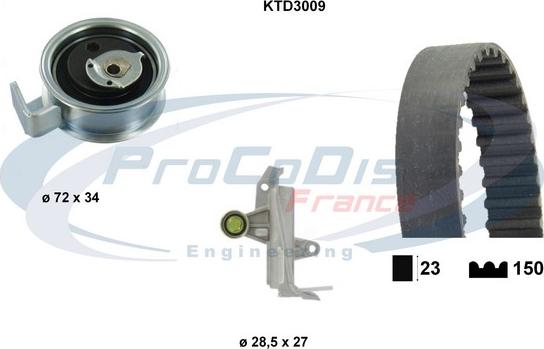 Procodis France KTD3009 - Kit cinghie dentate autozon.pro