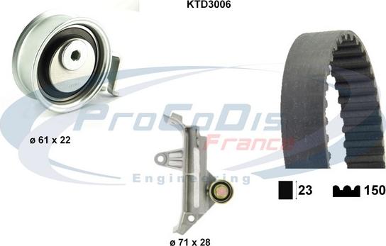 Procodis France KTD3006 - Kit cinghie dentate autozon.pro