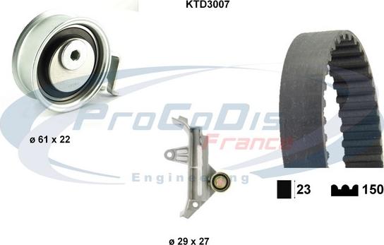 Procodis France KTD3007 - Kit cinghie dentate autozon.pro