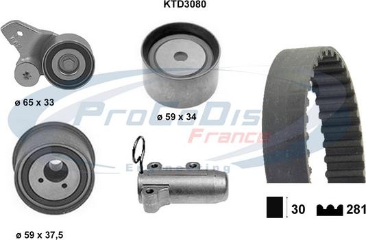 Procodis France KTD3080 - Kit cinghie dentate autozon.pro