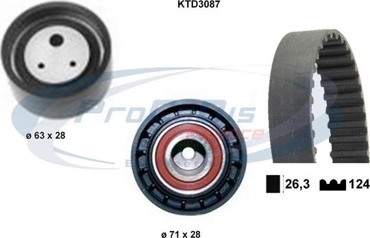 Procodis France KTD3087 - Kit cinghie dentate autozon.pro