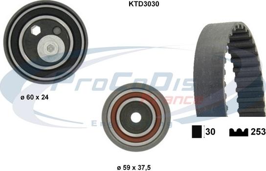 Procodis France KTD3030 - Kit cinghie dentate autozon.pro