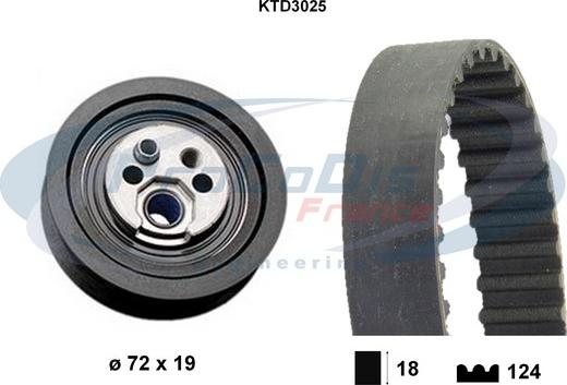 Procodis France KTD3025 - Kit cinghie dentate autozon.pro