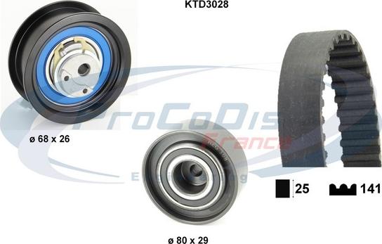 Procodis France KTD3028 - Kit cinghie dentate autozon.pro