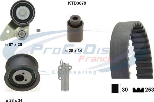 Procodis France KTD3079 - Kit cinghie dentate autozon.pro