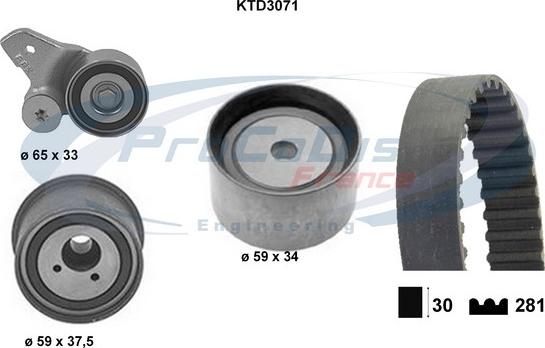 Procodis France KTD3071 - Kit cinghie dentate autozon.pro