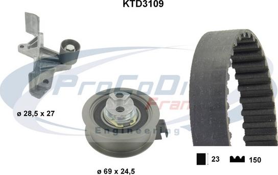 Procodis France KTD3109 - Kit cinghie dentate autozon.pro