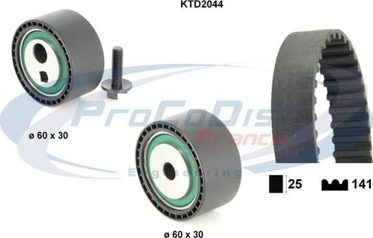 Procodis France KTD2044 - Kit cinghie dentate autozon.pro