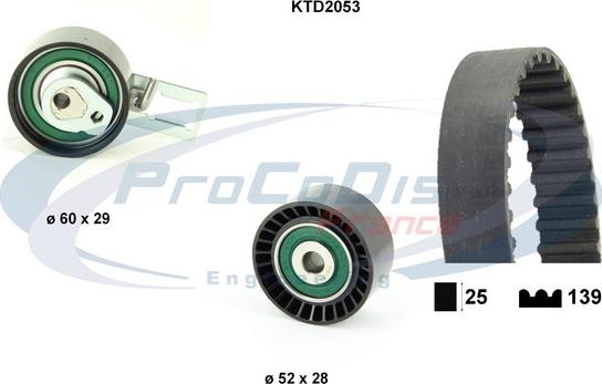 Procodis France KTD2053 - Kit cinghie dentate autozon.pro